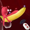 1pc Rose Remote Control Penis Ring Vibrator, Men's Ejaculation Delayed Couple Ring, Male Chastity Belt Device With Long-lasting Erection Adult Sex Toy