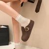 Autumn and winter bag head Birkenstocks slippers women's retro style lazy women's bag head slippers
