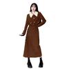 Zweiteiliger Anzug aus Cord: Herbst/Winter Jacke + Rock im koreanischen Stil