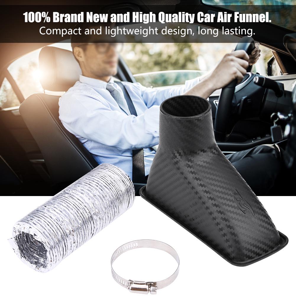 Carbon Fiber Universal Car Turbo Turbine Inlet Pipe Air Funnel