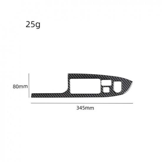 4Pcs Carbon Fiber Interior Window Lift Switch Cover Trim For Acura TSX 2004-08