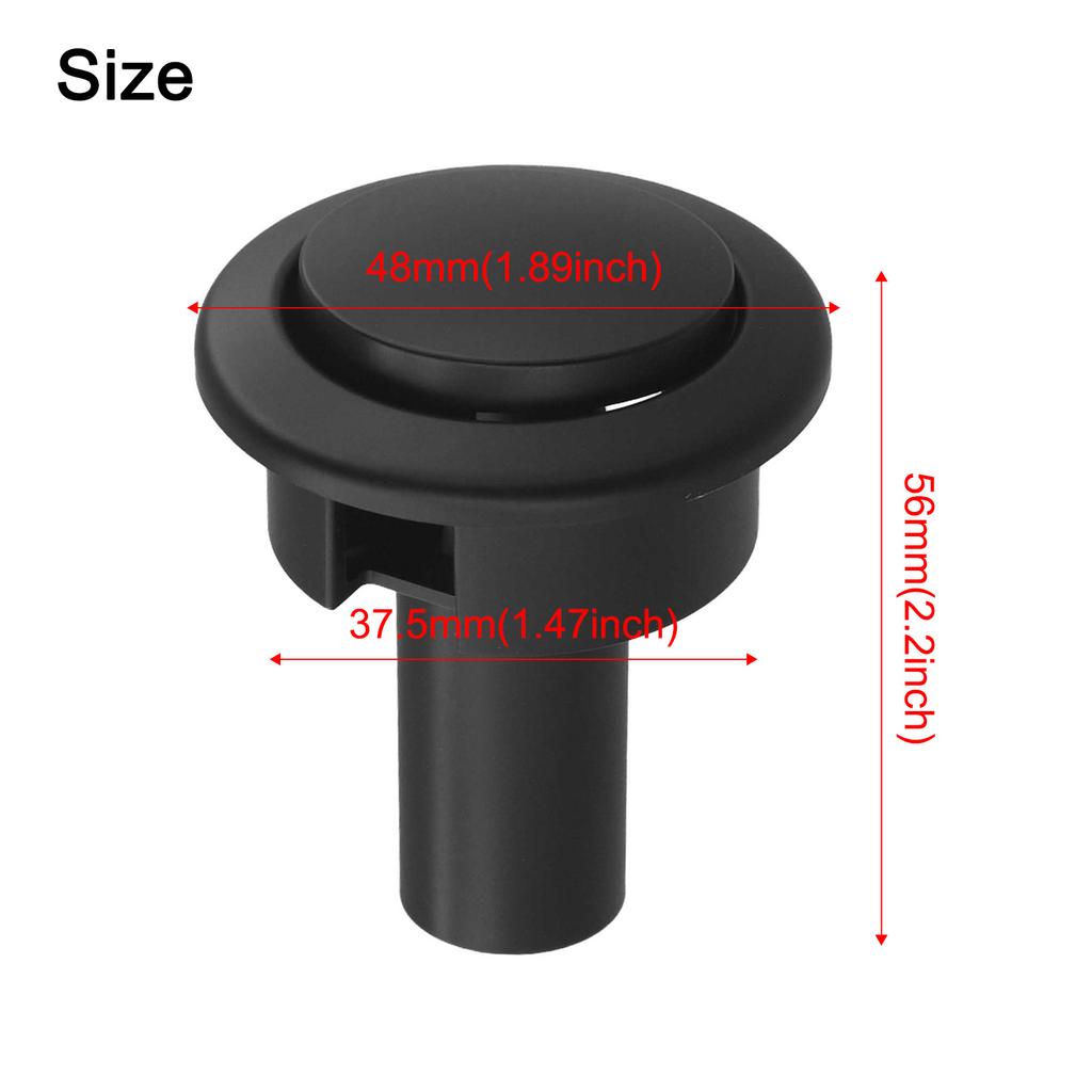 Bathroom Upgrade Toilet Push Button Cistern Button Chrome Toilet Flush Button 48mm Diameter Intuitive Mechanism