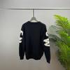 European Fashion Unisex Long-Sleeve Wool Sweater with Letter Print