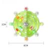 1pc Parrot flying saucer spinning music colorful pearl rice runner pet toy decompression bird fun safe and healthy transparent