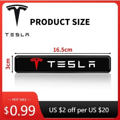 Car Sticker Car Front Grille Decorative Lights LED Medium Net Light For Tesla Model 3 Model X Y Style MODEL S ROADSTER 202