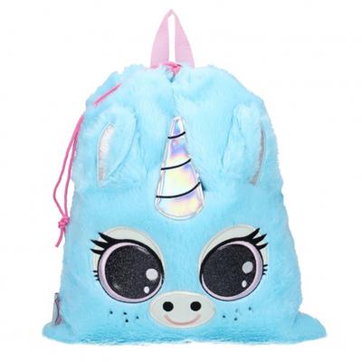 Les Trésors De Lily [Q9752] - Gym Bag 'Licorne My Unicorn' Blue (Lulupop & the Cutiepies) - 44x37 Cm