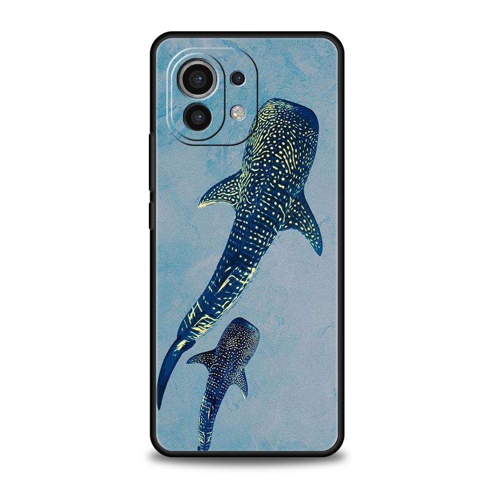 

Чехол для телефона Плавающий китовый акула в океане для Xiaomi Mi 15 14 14T 13T 12T Pro 12 13 11 Lite 5G 11T Poco X6 X7 X5 Pro Мягкий чехол из ТПУ Xiaomi 13 Lite