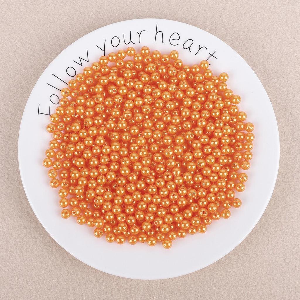 ABS Perforated Pearl-Like Beads for DIY Earrings, Bracelets, Ancient Style Hairpins