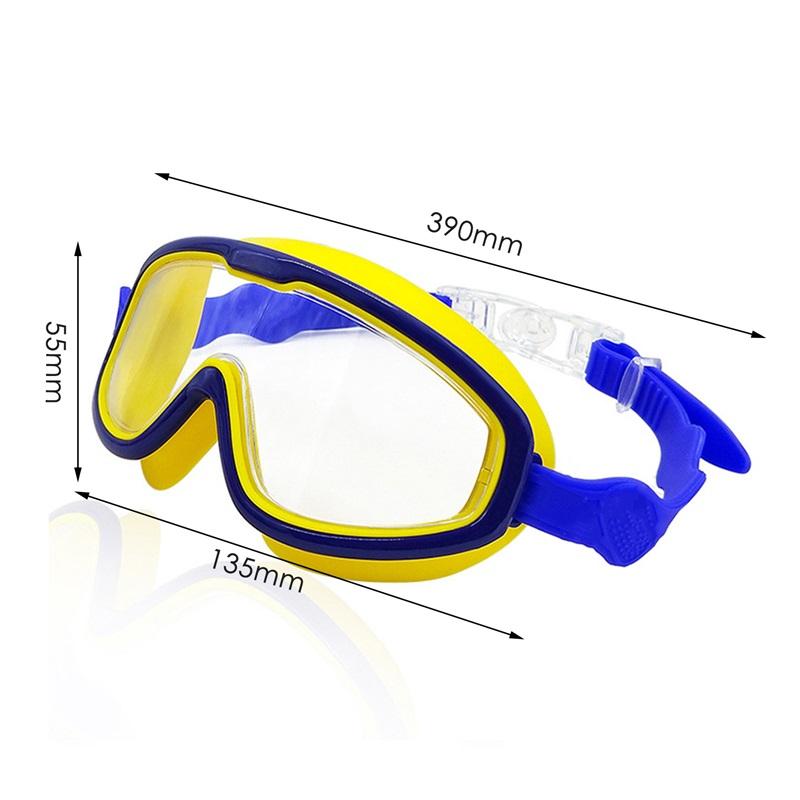 Big Frame Kids Swim Goggles Anti Fog Wide View Swimming Gear for Boys Girls Children Glasses for Swimming Pool