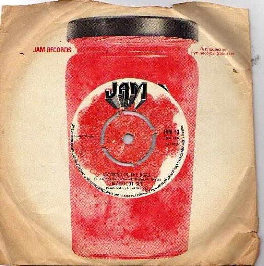 

7inch Record BLACKFOOT SUE - Standing In The Road JAM13 Jam 1972 UK Rock Used