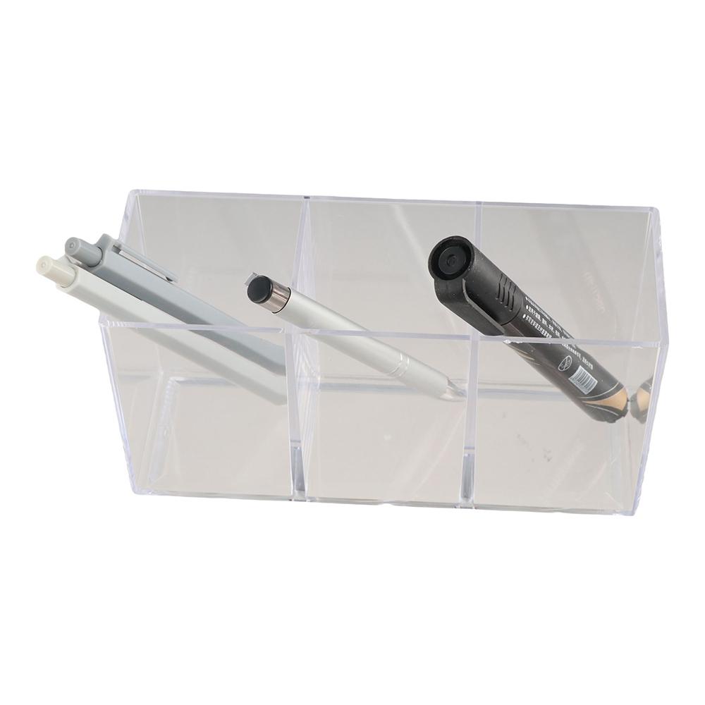 Transparente Aufbewahrungsbox für Stifte, durchsichtiger Schreibtisch-Organizer für Schreibwaren, Stiftehalter für Zuhause und Büro