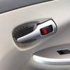 4Pcs For Toyota Corolla 2006-2012 Carbon Fiber Door Handle Bowl Cover Trim