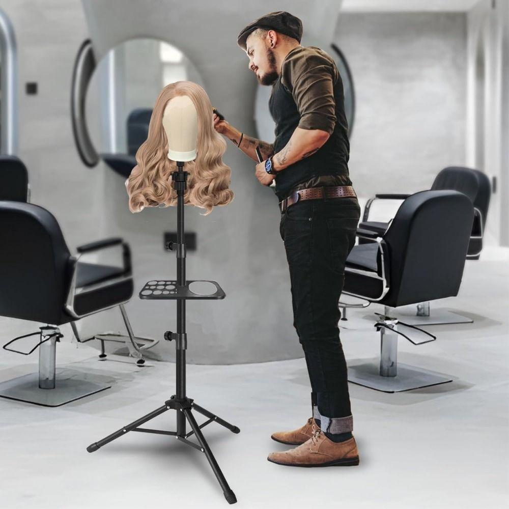 With Mount Hole Canvas Mannequin Head 21 22 23 Inch Styling Mannequin New Head Display  Wig Making