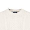 Polo Ralph Lauren SS23 Solid Color Chunky Knit Crew Neck Ribbed Hem Sweater Men Sweater White 710826253-003
