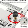 Adjustable Circular Saw Guide Rail for Woodworking and Edge Locator of Electric Cutting Machine with Clamping Mechanism