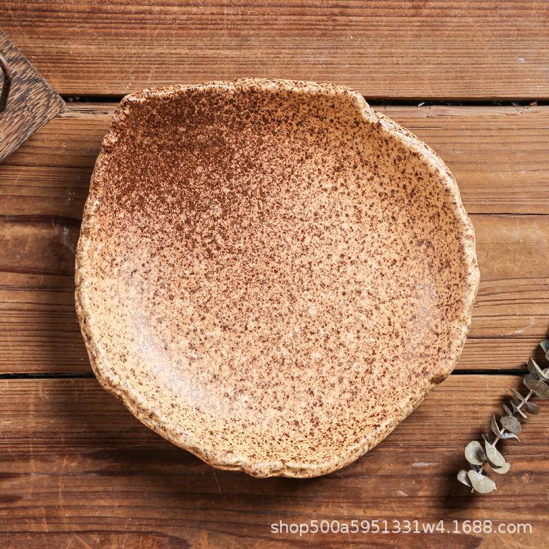 Japanese Style Ceramic Dinner Plates Creative Steak Sushi Dessert Salad Plates for Home Use