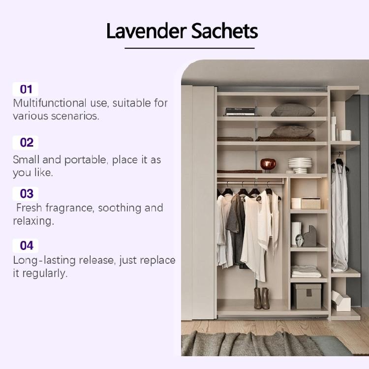 10Pieces Lavender Scent Sachets for Home and Car Use Providing Calming and Inviting Atmospheres Natural Fragrances
