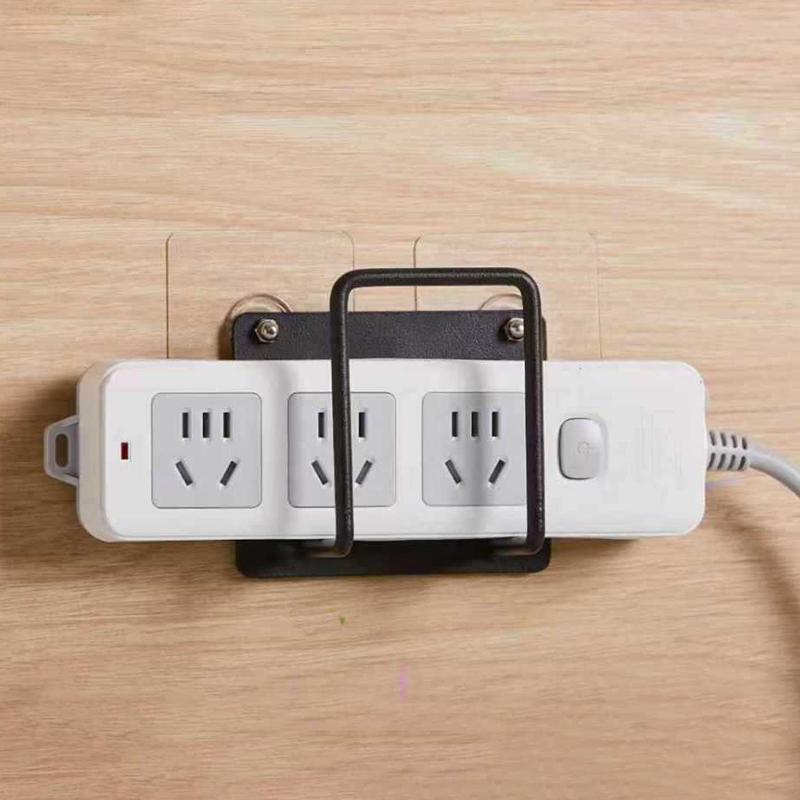 Wall Mounted Router Holder Wifi Storage Bracket Easy To Install Non Drilling Power Socket Rack Bookshelf