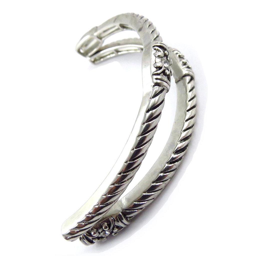 Les Trésors De Lily [J6340] – Silbernes Designer-Armband „Cunégonde“.