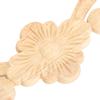 4 Stück 25x6cm Blume Holzgeschnitzt Applikation Dekor Heim Möbel Dekoration Ornament Zubehör