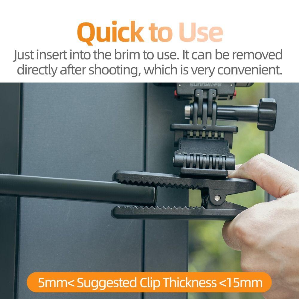 Magnetic Backpack Clip Clamp for DJI Action 5/4/Pocket3/Insta360 Action Camera Accessories