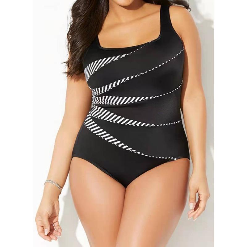 Plus One-Piece Swimsuit Printed Women's Bikini Swimsuit