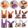 50Pcs Bat Pumpkin Party Supplies Baking Packaging Rabbit Ear Cookie Bag Halloween Candy Bags