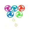 6Pcs Fun Hand Pulled LED Light Up Flywheel Toys Children's Day Party Birthday Guest Gift Pinata Filler Kindergarten Gift Prize
