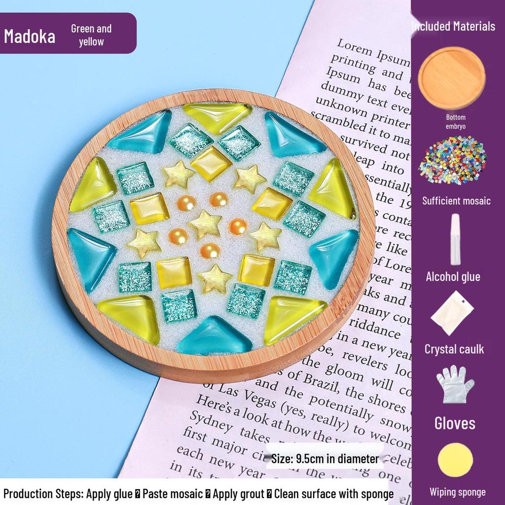 DIY Mosaic Coaster Craft Kit for Kids - Patchwork Creative Art