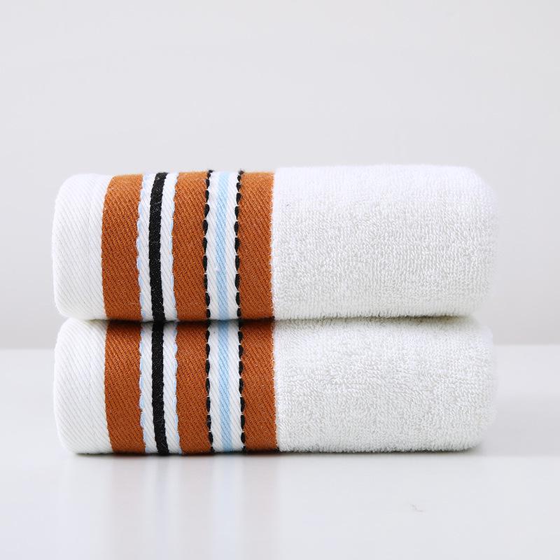 Embroidery Men's Face Towel - Soft & Thickened Cotton for Home Use, Customizable Gift
