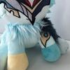 Genshin Impact Il Dottore Chibi Kätzchen Plüsch Kuscheltier Niedliche Puppe Zweifarbig Blauverlauf Fell Schichtweise Langes Seitenhaarbüschel Flauschig