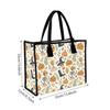 Halloween Print Tote Bag Cute Canvas Handbag Casual Shopping Shoulder Bag for Holiday Use
