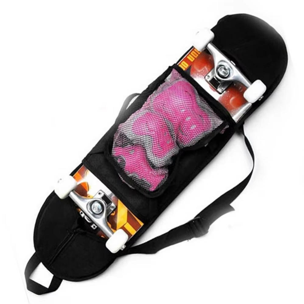 Four-Wheel Skateboard Bag - Double-Kick Skateboard Bag, Single-Shoulder Portable Backpack for Skateboard Accessories