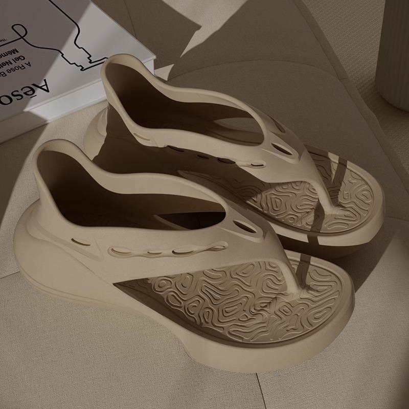 

Fashion Fashion Versatile Woman Shoe Summer New Round Toe Flat Shoes Simple Anti Slip Women s Sandals Comfor Soft Soled Women Flip Flops 40-41 хаки