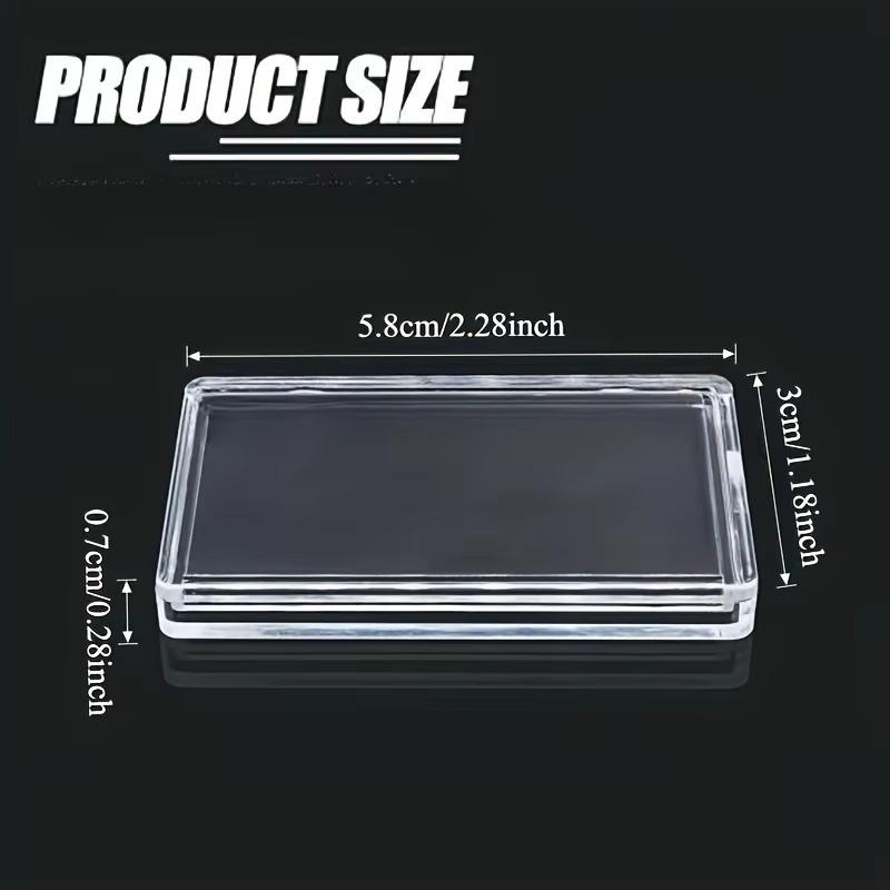 50pc 1-ounce Silvery Rod Stand Transparent Acrylic Storage Container for Silvery Rod Box Coin Collection Box Commemorative Coins