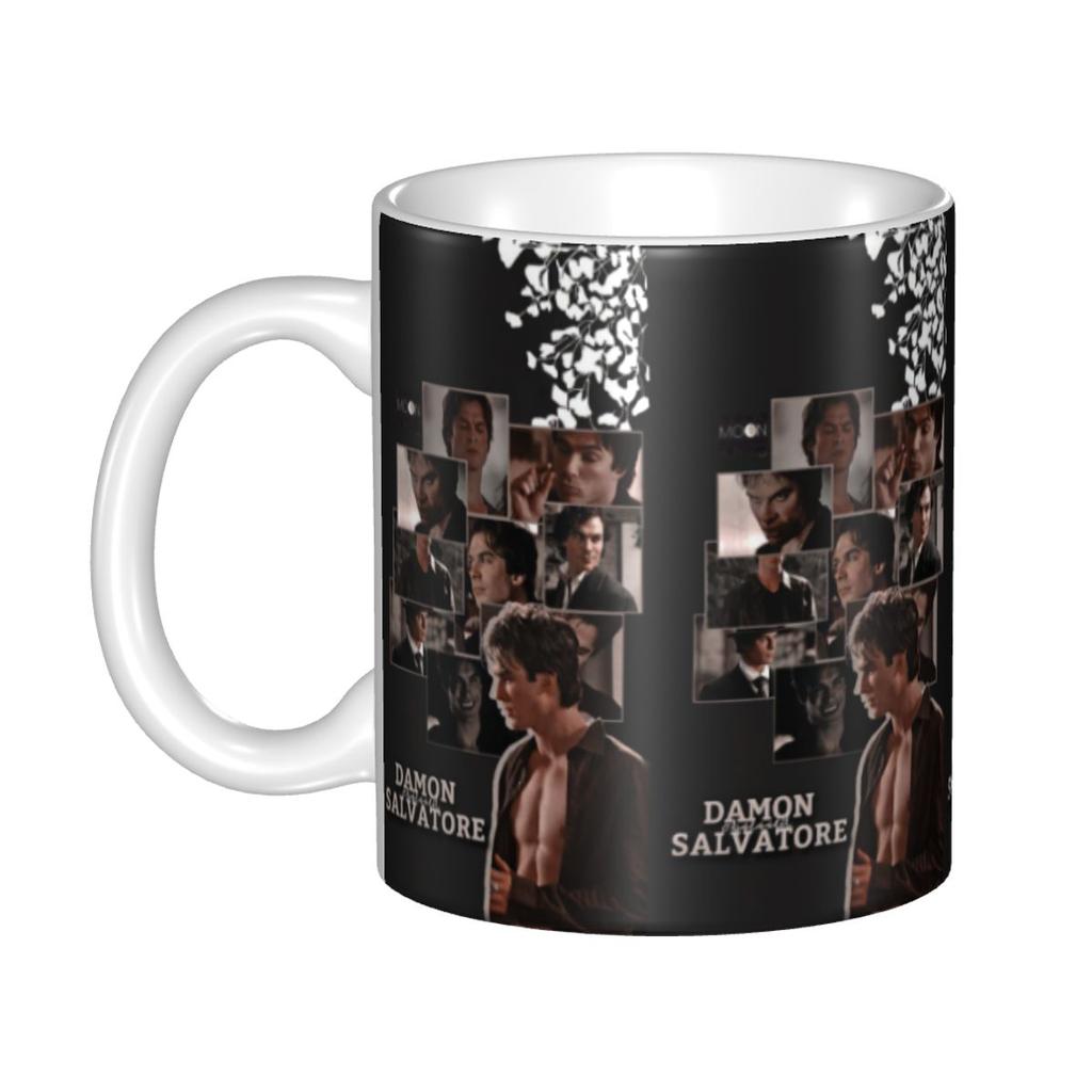 Tasses à café personnalisées The Vampire Diaries DIY Damon Salvatore Tasse à thé au lait en céramique