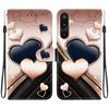 Handmade PU Leather Flip Case for Samsung Galaxy M16/F16/M36 (M166P/E166P/M366B)- Anti-Slip Shockproof Cover with Wrist Strap & Heart/Rose Cat Designs