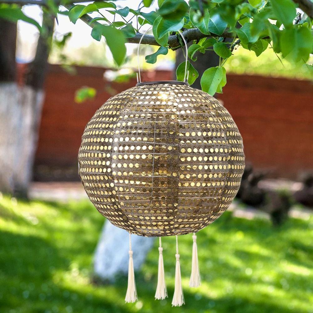 

Изысканный солнечный подвесной светильник, водонепроницаемый светодиодный солнечный фонарь, светодиодный проекционный фонарь, праздничная лампа