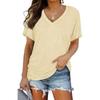 Women's Striped  T-Shirts (women’s) Printed Fashion Gradient Short Sleeved Casual V-neck T-shirt for Women