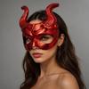 Karneval Dämon Teufelshorn Maske Maskenball Halloween Kostümmaske Cosplay Event