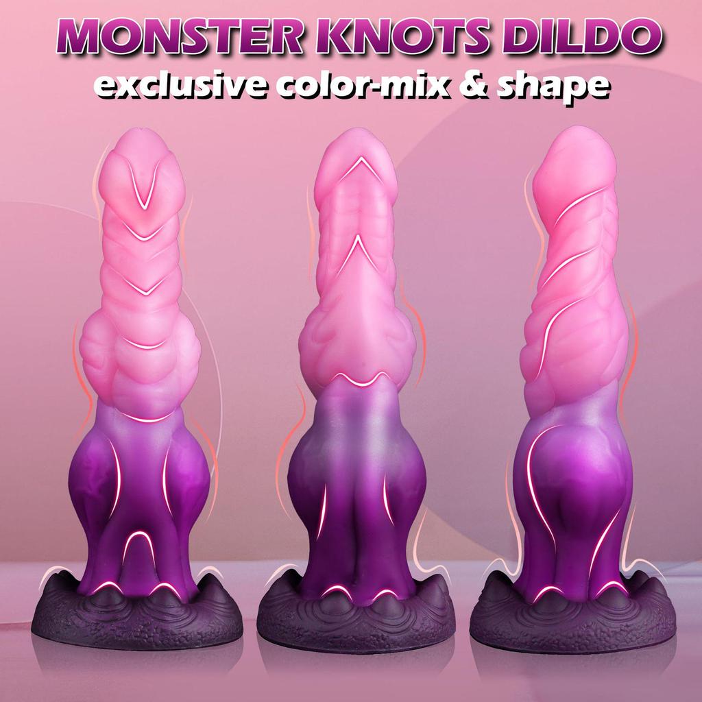 Dual-Headed Monster Anal Plug for All Genders - Realistic Design for Self-Stimulation and Orgasm.