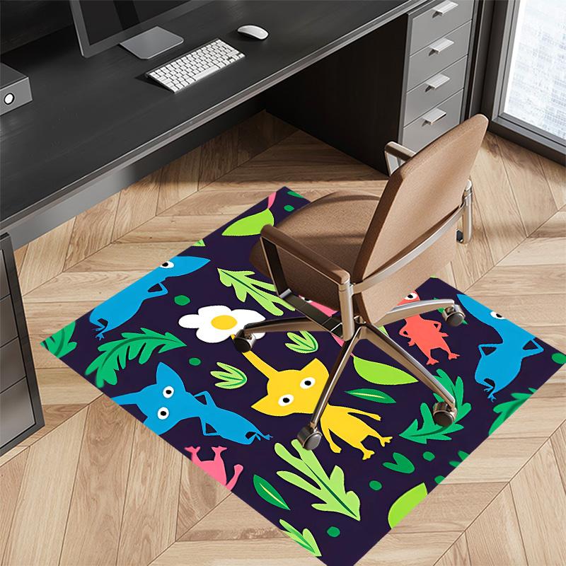 Pikmin Printed Absorbent Washable Carpet, Non-Slip Bathroom Mats, Kitchen Rugs, Yoga Mat,Living Room Entrance, Camping Picnic Rugs