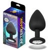 Sparkly Anal Plug with Silicone Jewel Size L 9.5 Cm X 4.5 Cm