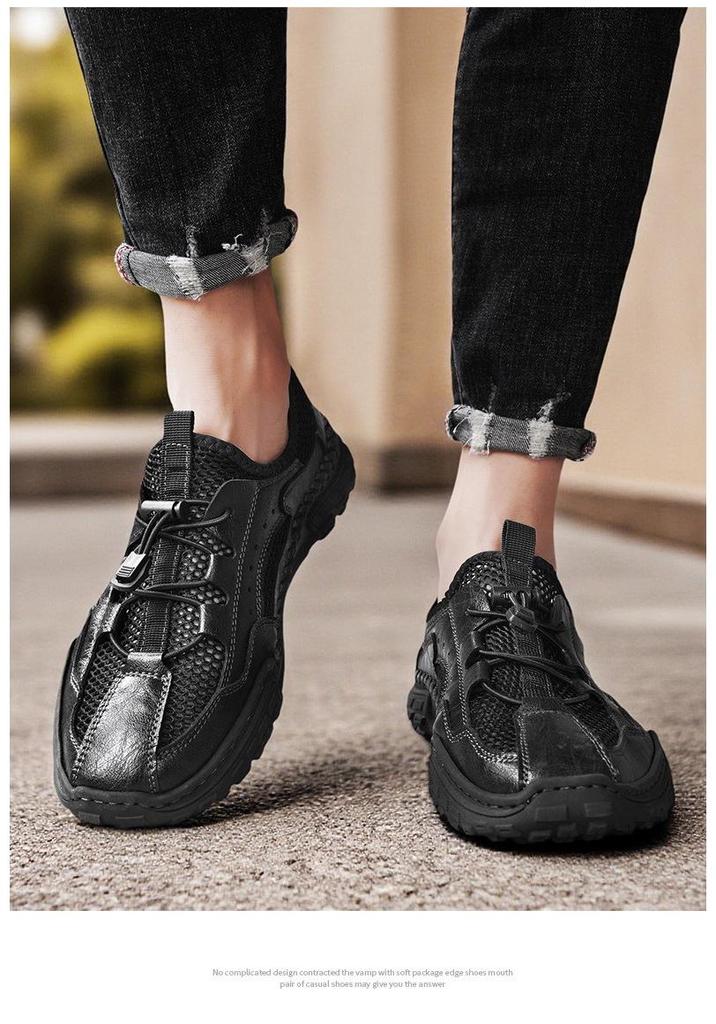 Men's Slip-On Breathable Mesh Casual Shoes for Summer, Sports, Work, and Driving