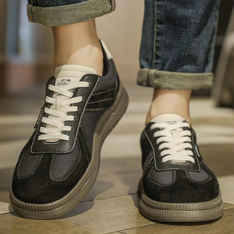 Light luxury new black comfortable soft-soled casual board shoes German training shoes Forrest Gump sports trendy shoes