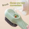 Shoes Brush Automatic Liquid Discharge Multifunction Press Out Shoes Cleaner Soft Bristles Clothes Brushes Cleaning Tool