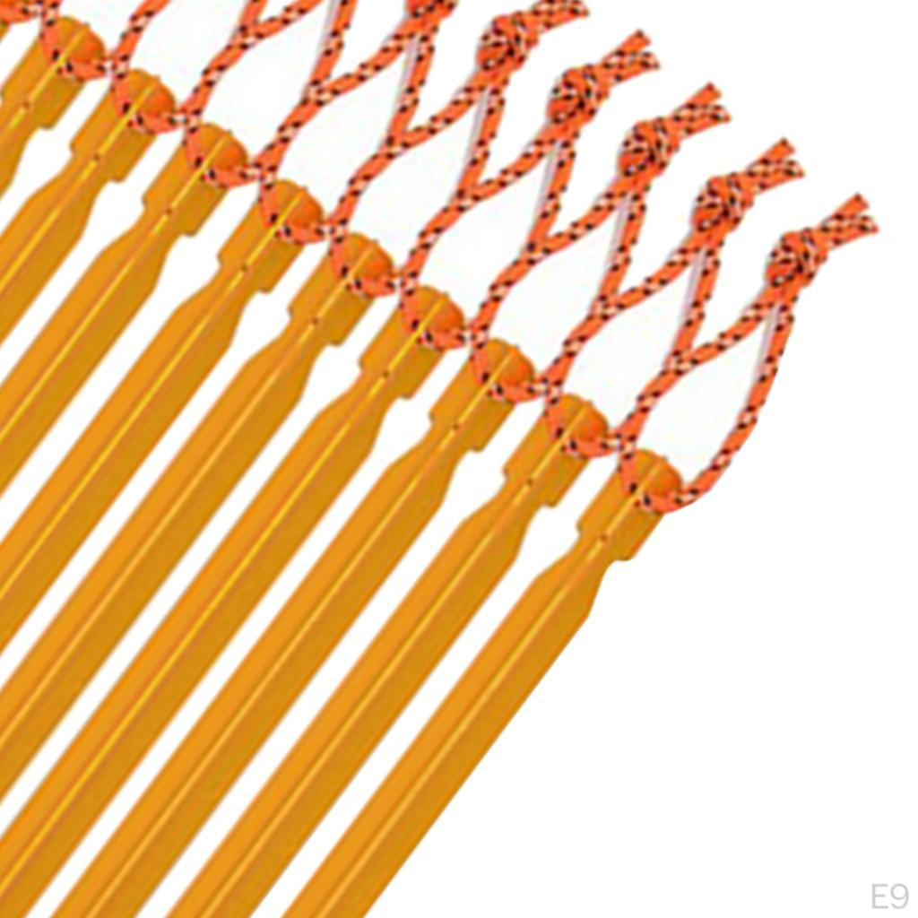 10 Pack Heavy Duty Aluminum Alloy Tent Stakes