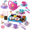 1 Set Teapot Teacup Food Pretend Play Toy Kids Simulation Tea Kit Kitchen Afternoon Tea Toys For Boy Girl Birthday Gift