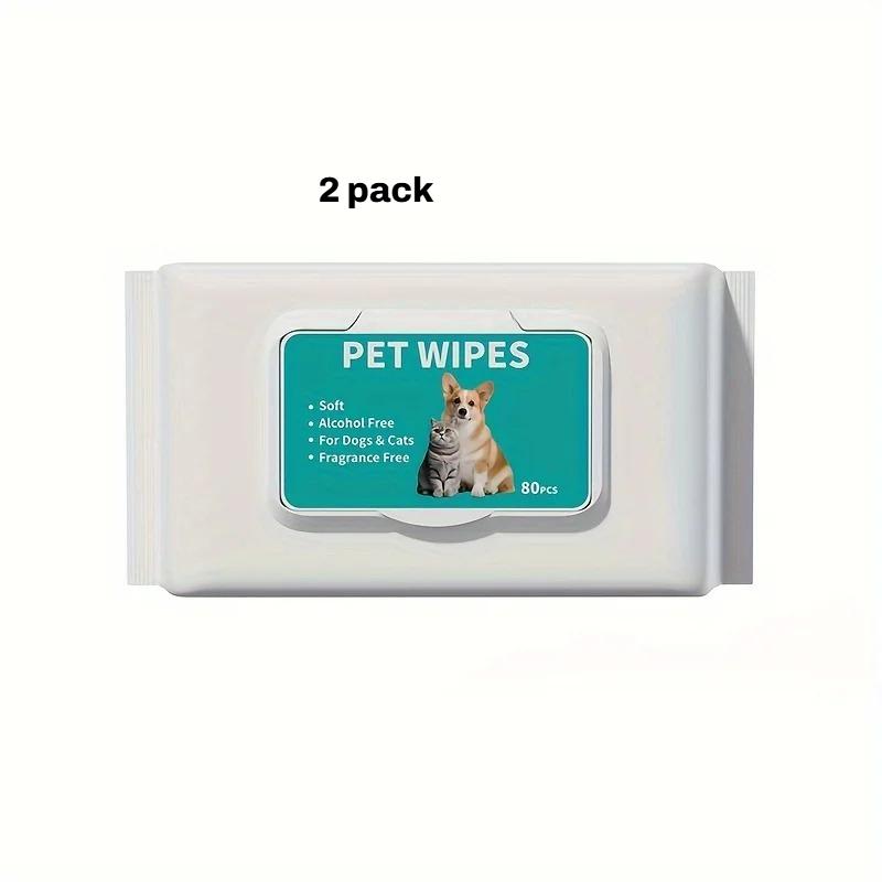 Thick Pet Wipes For Dogs Catshypoallergenic No Alcoholgentle Care Tear Stain Remover Deodorizing Daily Clean For Bodyeye Ear