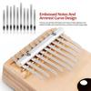 Ibasenice Wooden Kalimba 10-Key Thumb Piano Finger Piano Paint Set Portable 6.69×4.53×1.18 Inches Children's Educational Musical Instrument